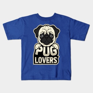 Pug Dog Lovers Kids T-Shirt